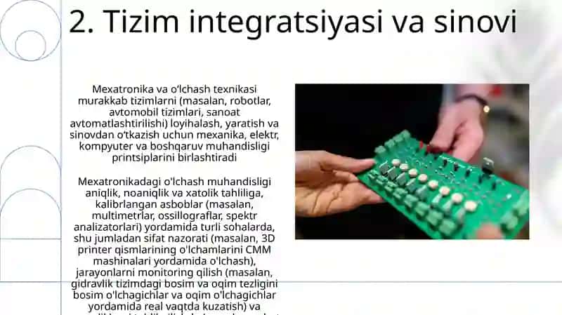 Mexatroʻnika va oʻlchash tehnikasi 4
