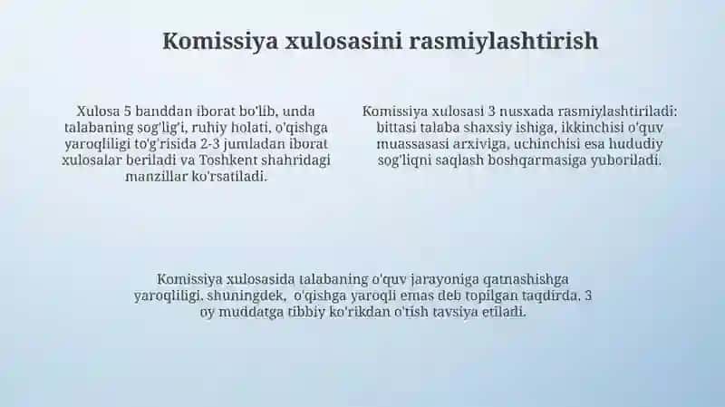 Tibbiy-pedagogik-psixologik komissiya faoliyatining maqsadi, asosiy tamoyillari va vazifalari 4