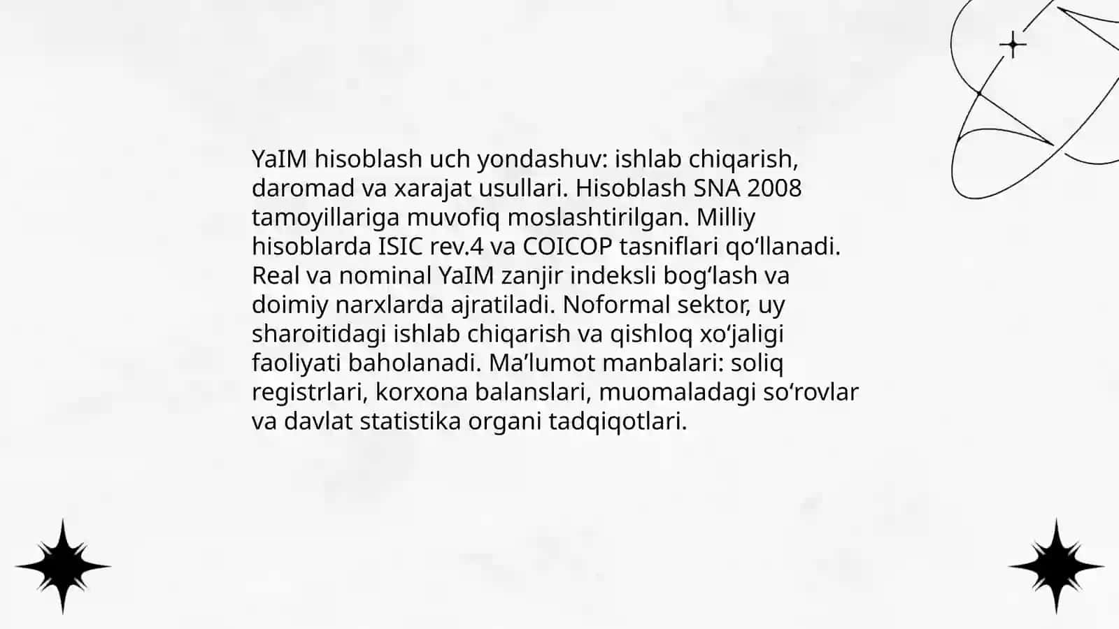 Milliy hisoblar tizimi, holati va istiqbollari 4