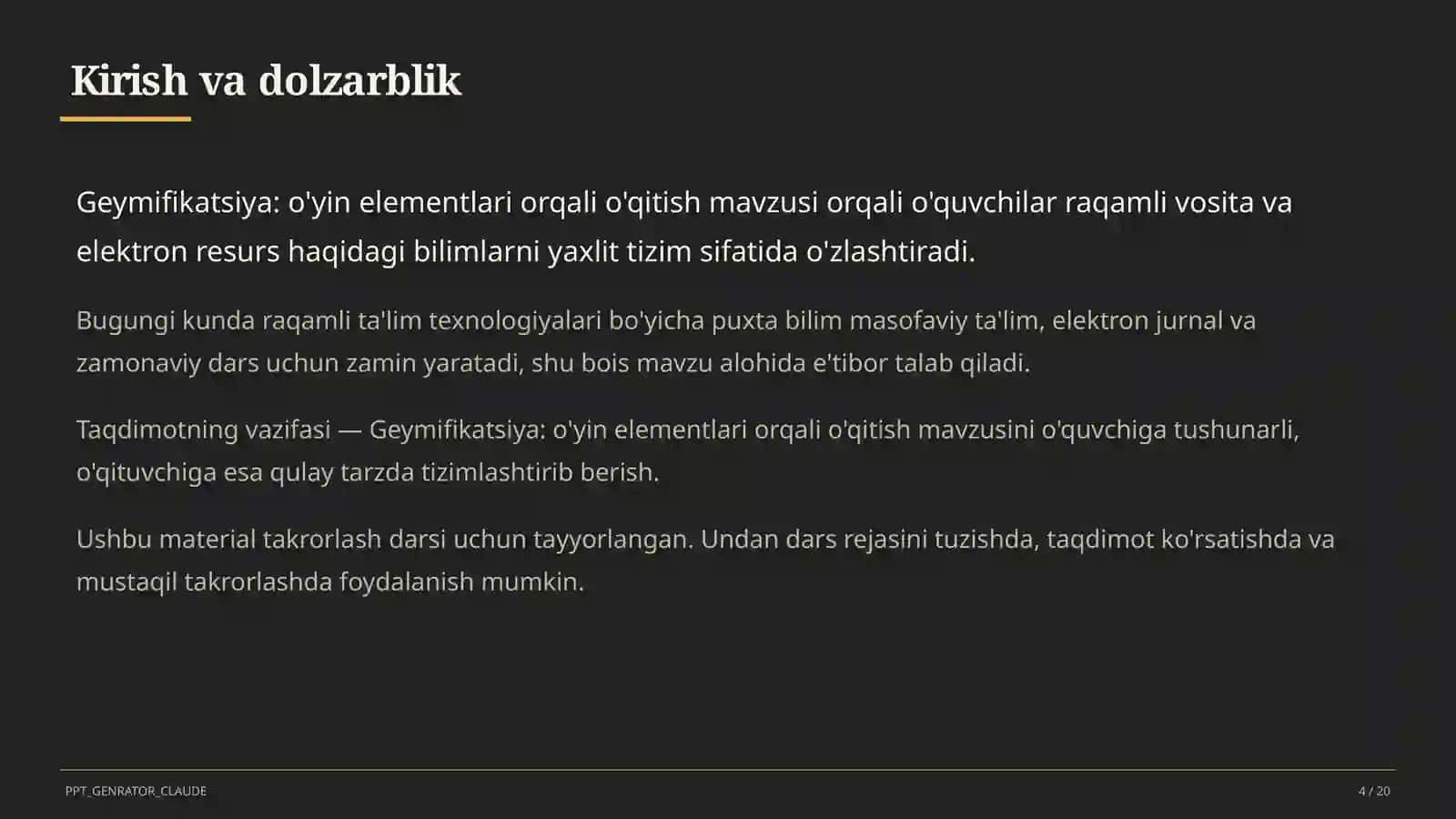 Geymifikatsiya: o'yin elementlari orqali o'qitish 4