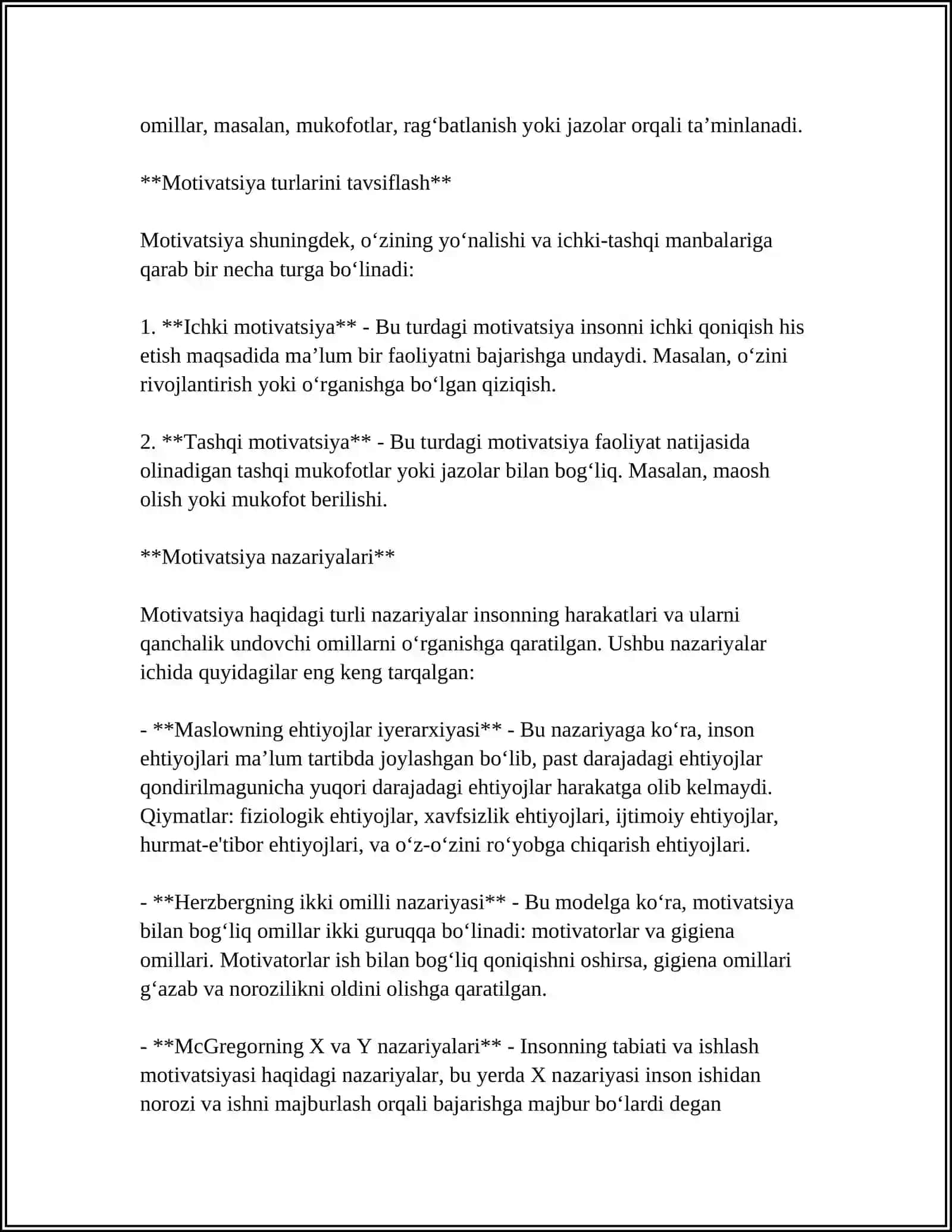 XORIJ PSIXOLOGIYASIDA MOTIV VA MOTIVATSIYA MUAMMOSI 4