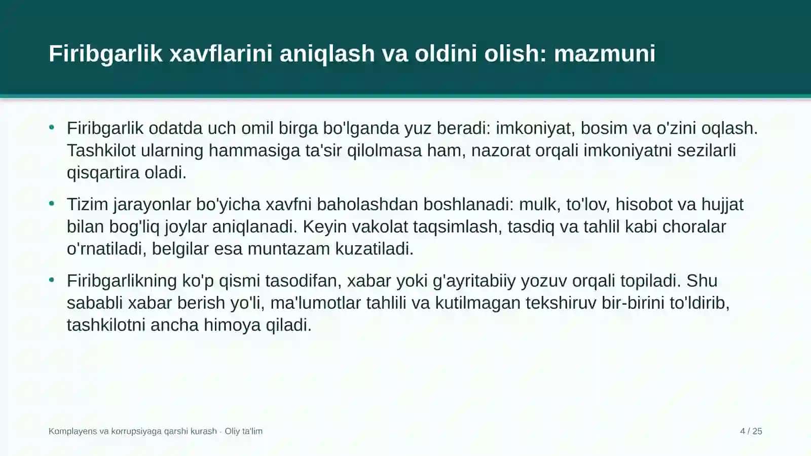 Kitob do'konlarida firibgarlik xavflarini aniqlash va oldini olish 4