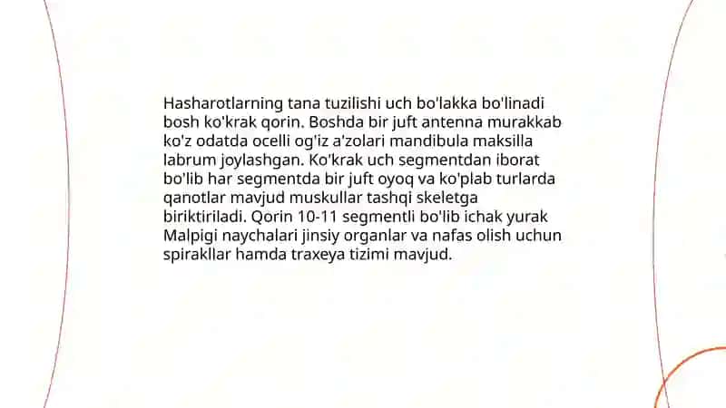 Hasharotlar sinfi 4