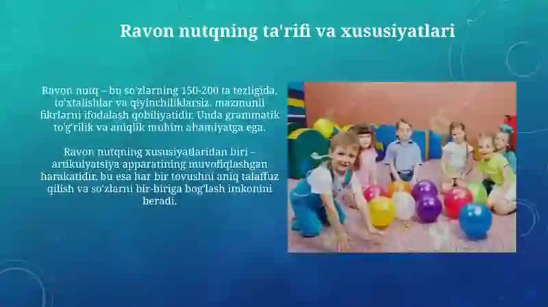Maktabgacha yoshdagi bolalarda ravon nutqni rivojlantirish 4
