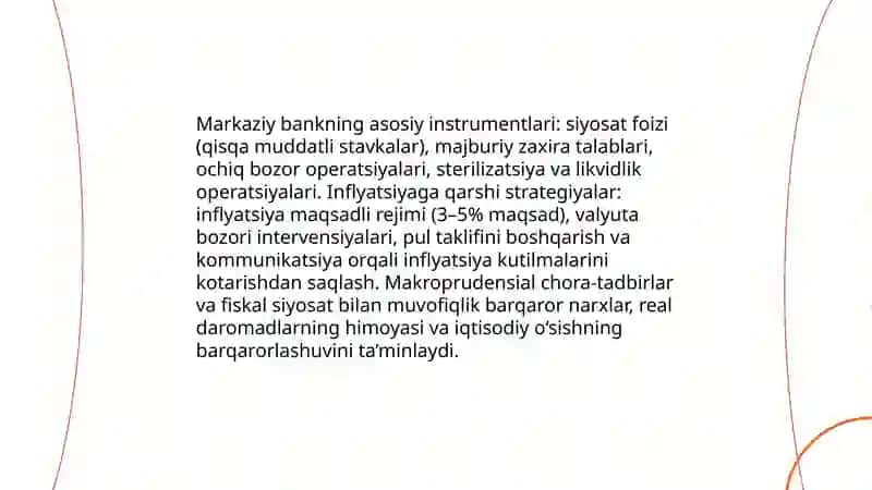 Iqtisodiyotda barqarorlikni va tarkibiy o'zgarishlarni ta'minlash 4