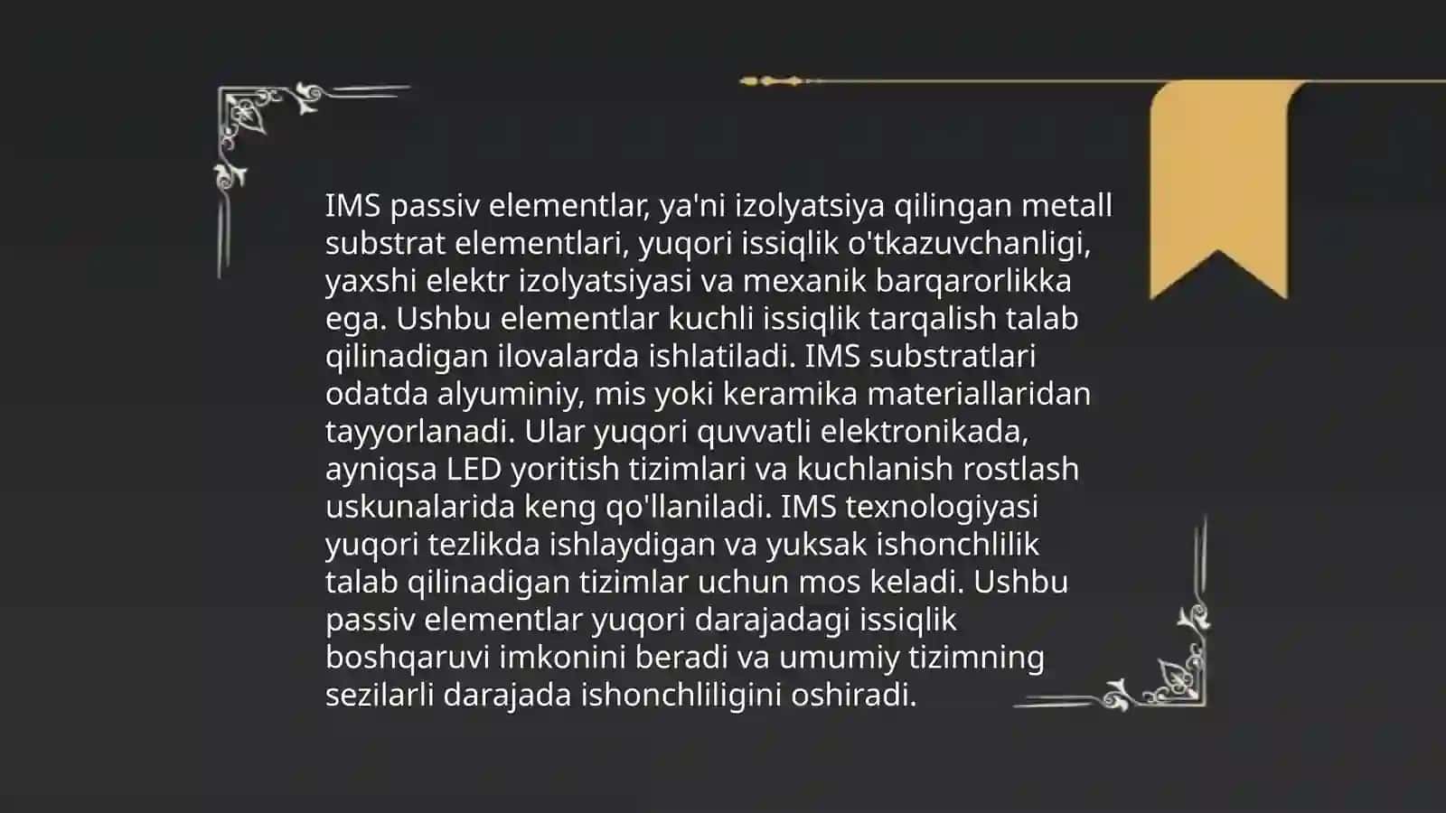 IMS aktiv va passiv elementlari 4