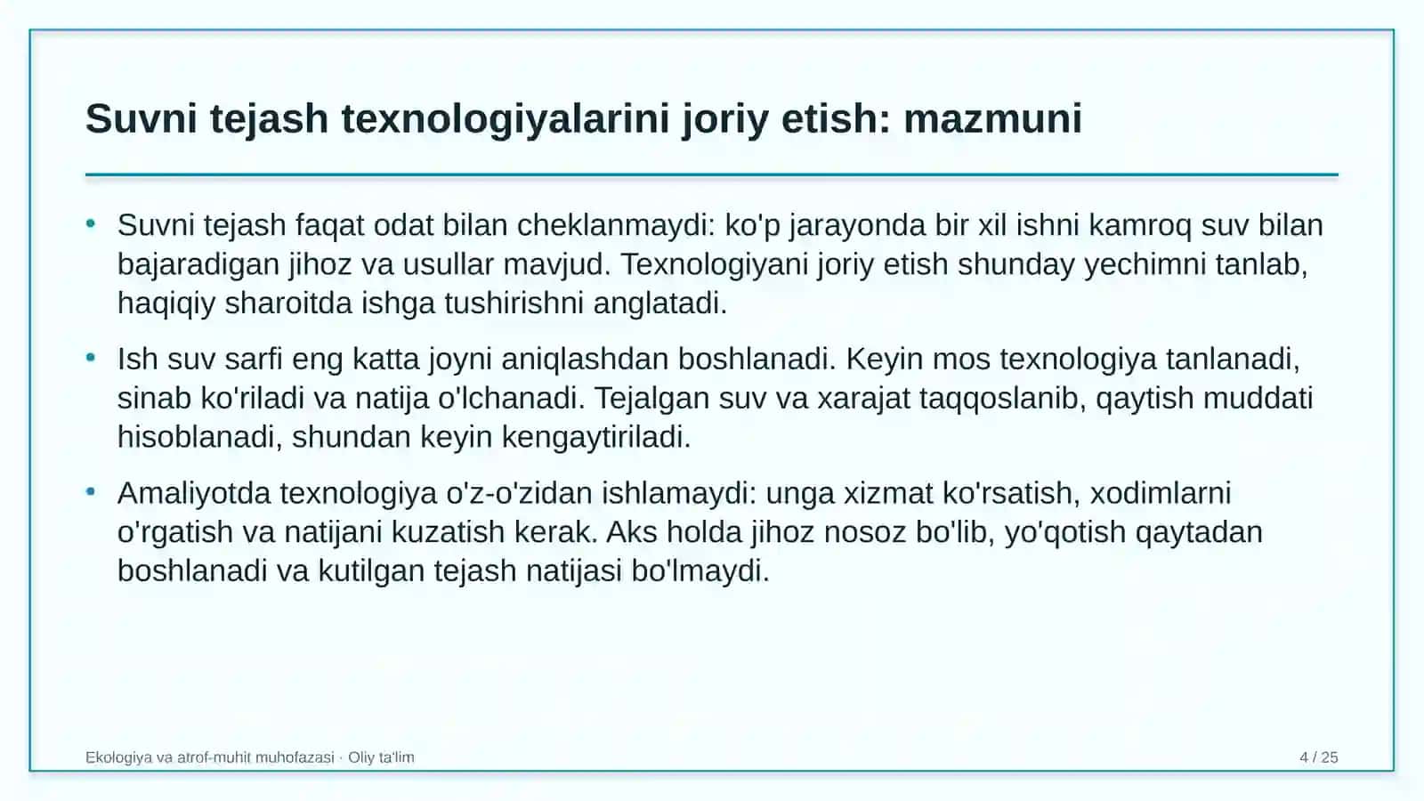 uy joy kommunal xo'jaligida suvni tejash texnologiyalarini joriy etish 7744 4
