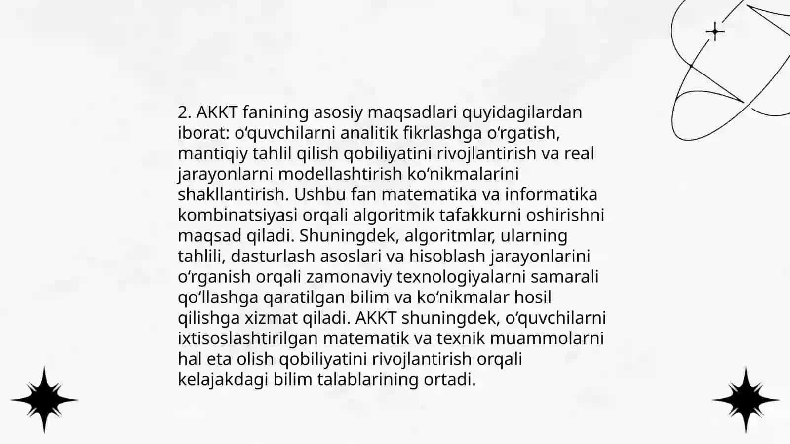 AKKT fanining dolzarbligi 4