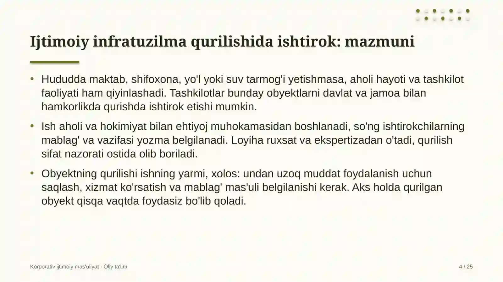 Avtovokzallarda ijtimoiy infratuzilma obyektlarini barpo etishda ishtirok etish 4