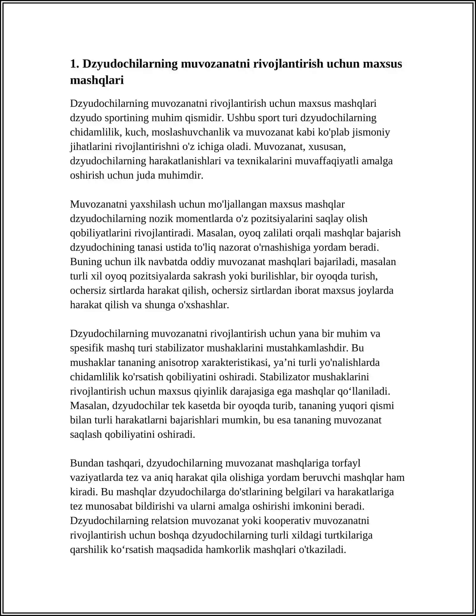 DZYUDOCHILARNING MAXSUS MASHQLARNI BAJARISH VA HARAKATLANISHLARI 4
