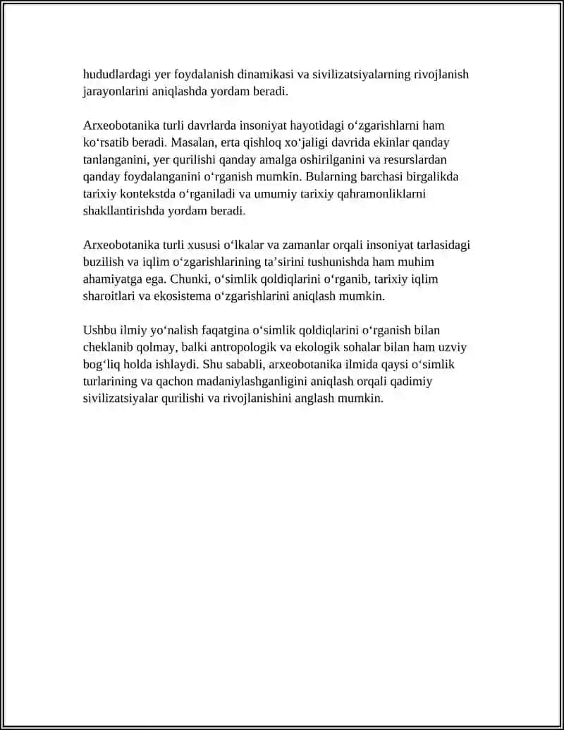 ARXEOLOGIYA FANINING YORDAMCHI TARMOQLARI 4
