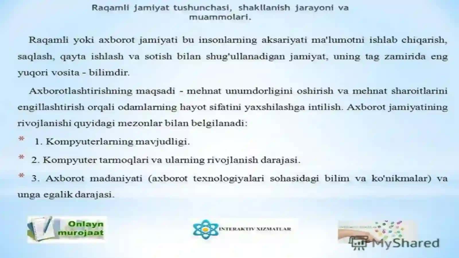 Raqamlijamiyat 4