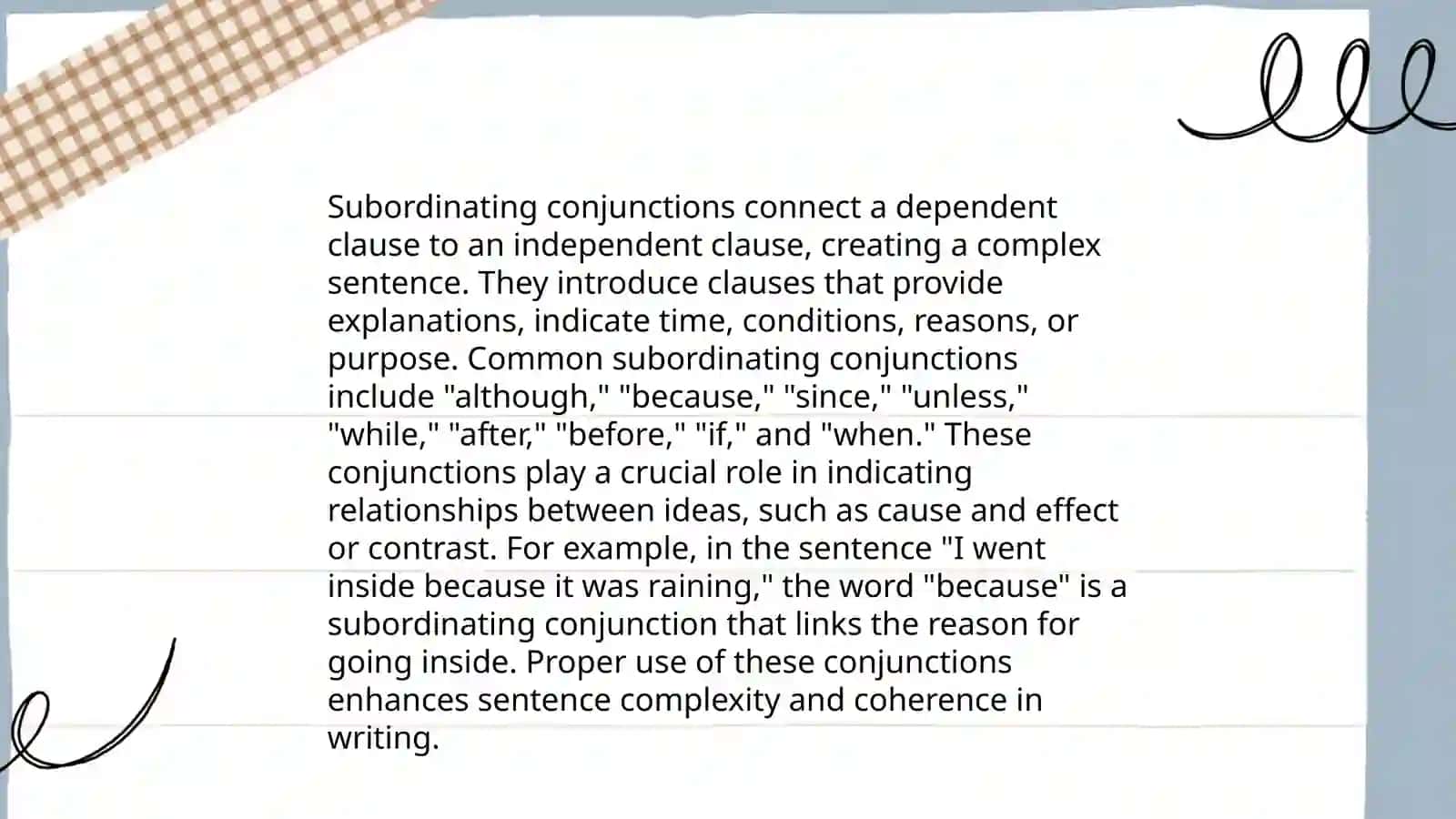 Linking words 4