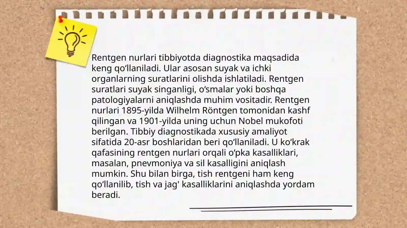Rentgen nurlarini o'rganish tarixi, suyak va bo'g'imlar rivojlanishini rentgen nurlari yordamida o'rganish 4