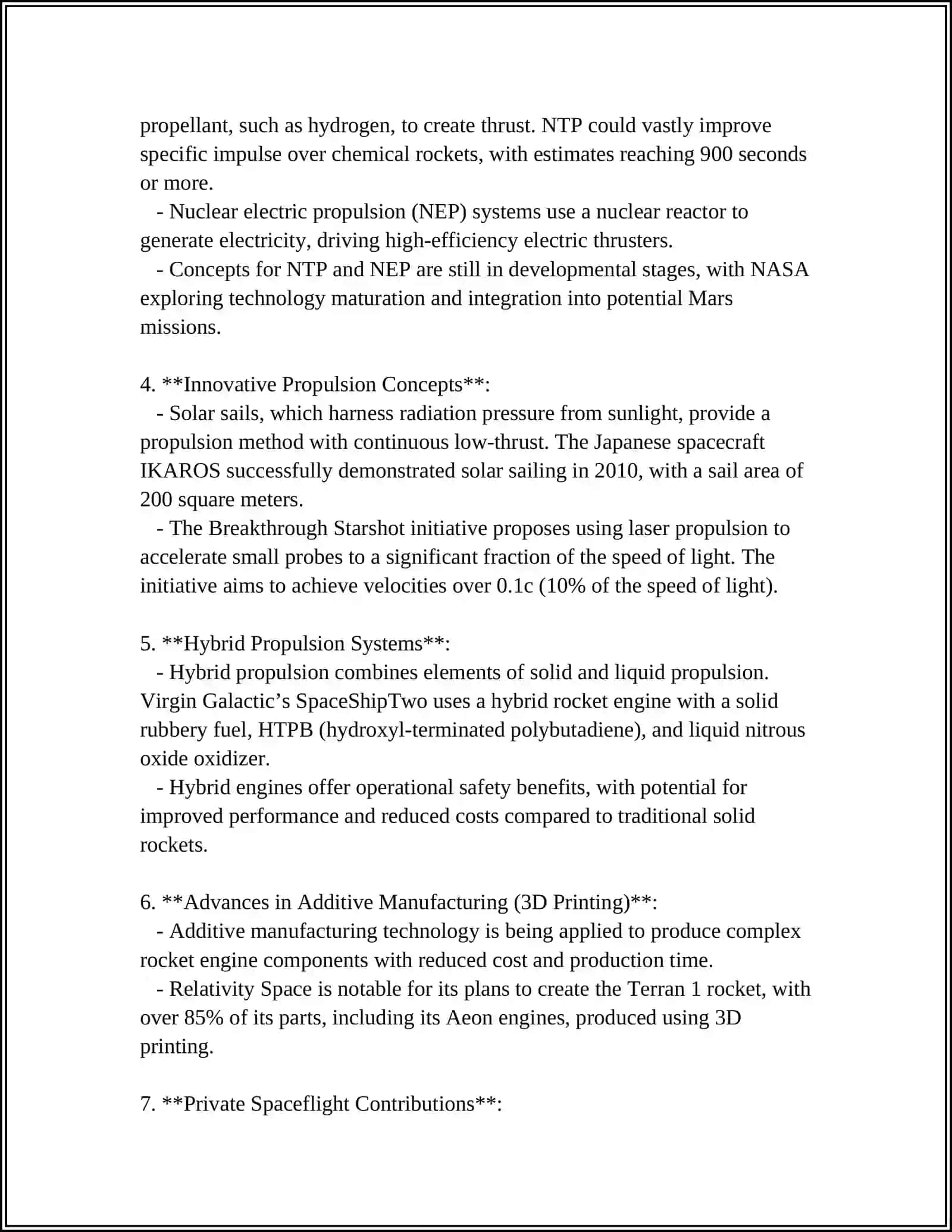 Advances in Rocket Propulsion Technologies 4