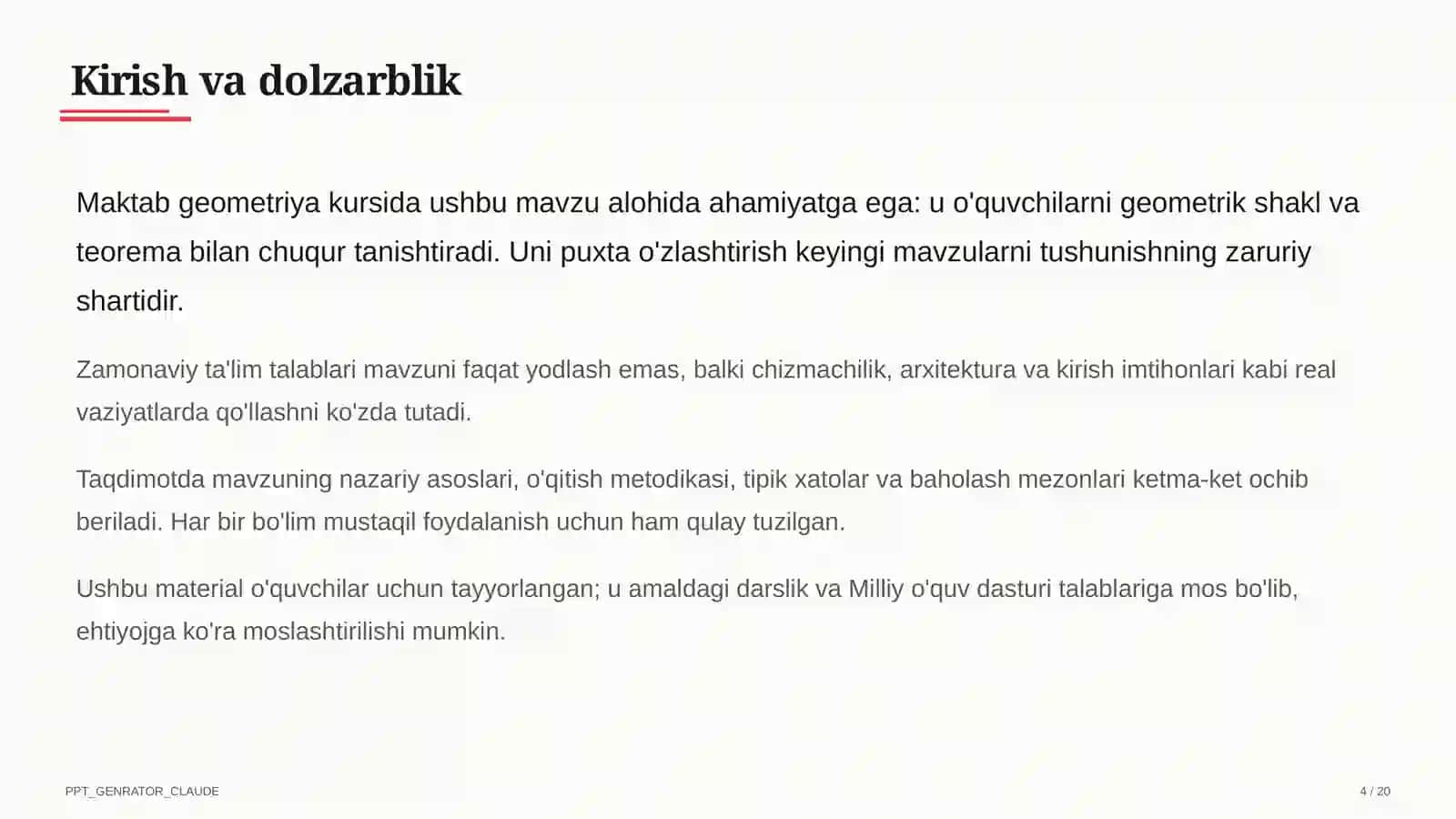 Harakatlar: simmetriya, burish, parallel ko'chirish (9-sinf) 4