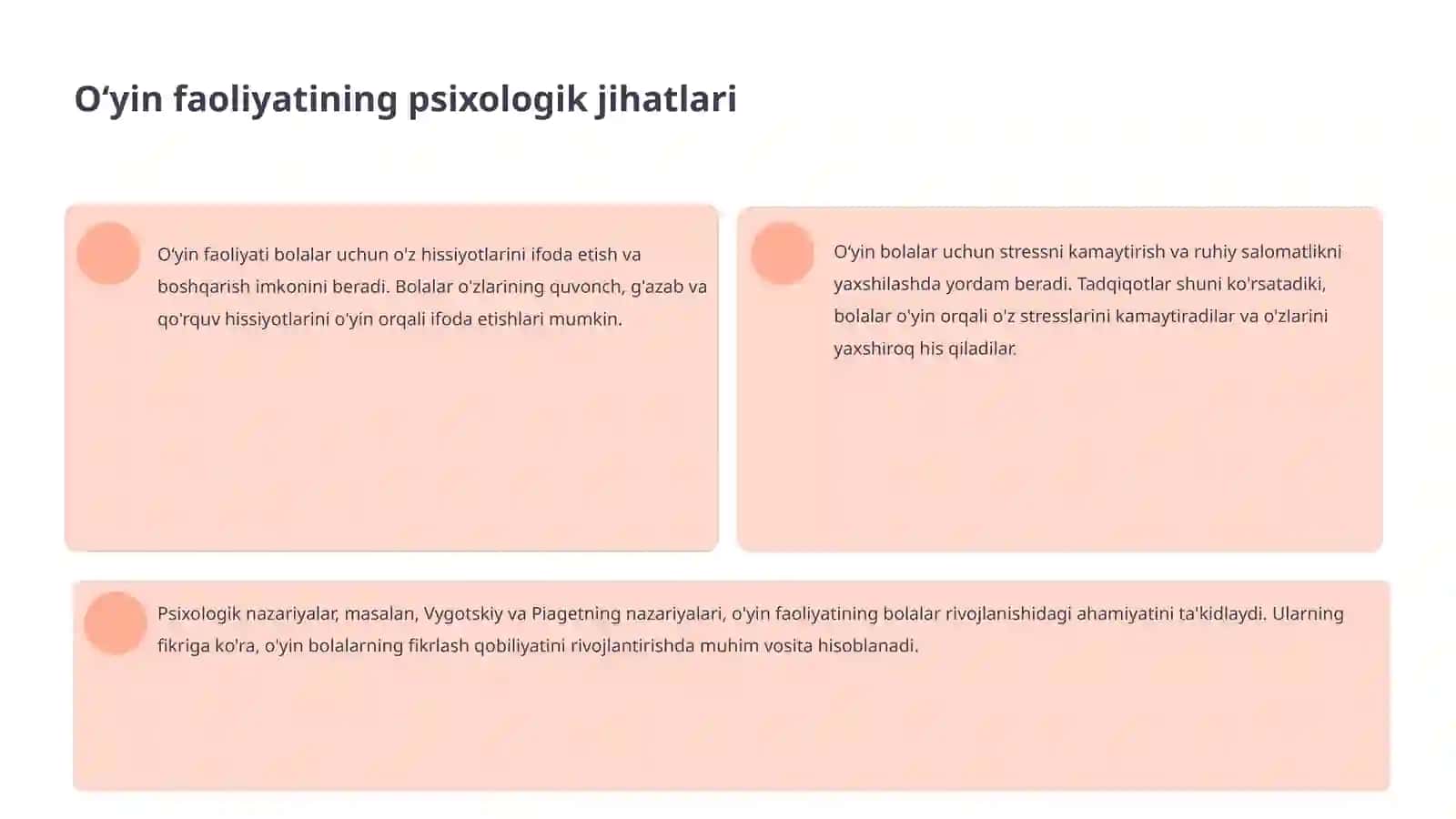 Oʻyin faoliyati nazariyalari 4
