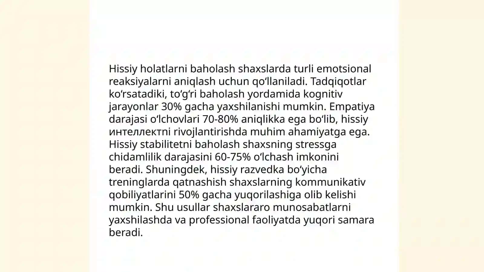 Shaxs psixodiagnostikasida qo’llaniladigan medodikalar tasnifi 4