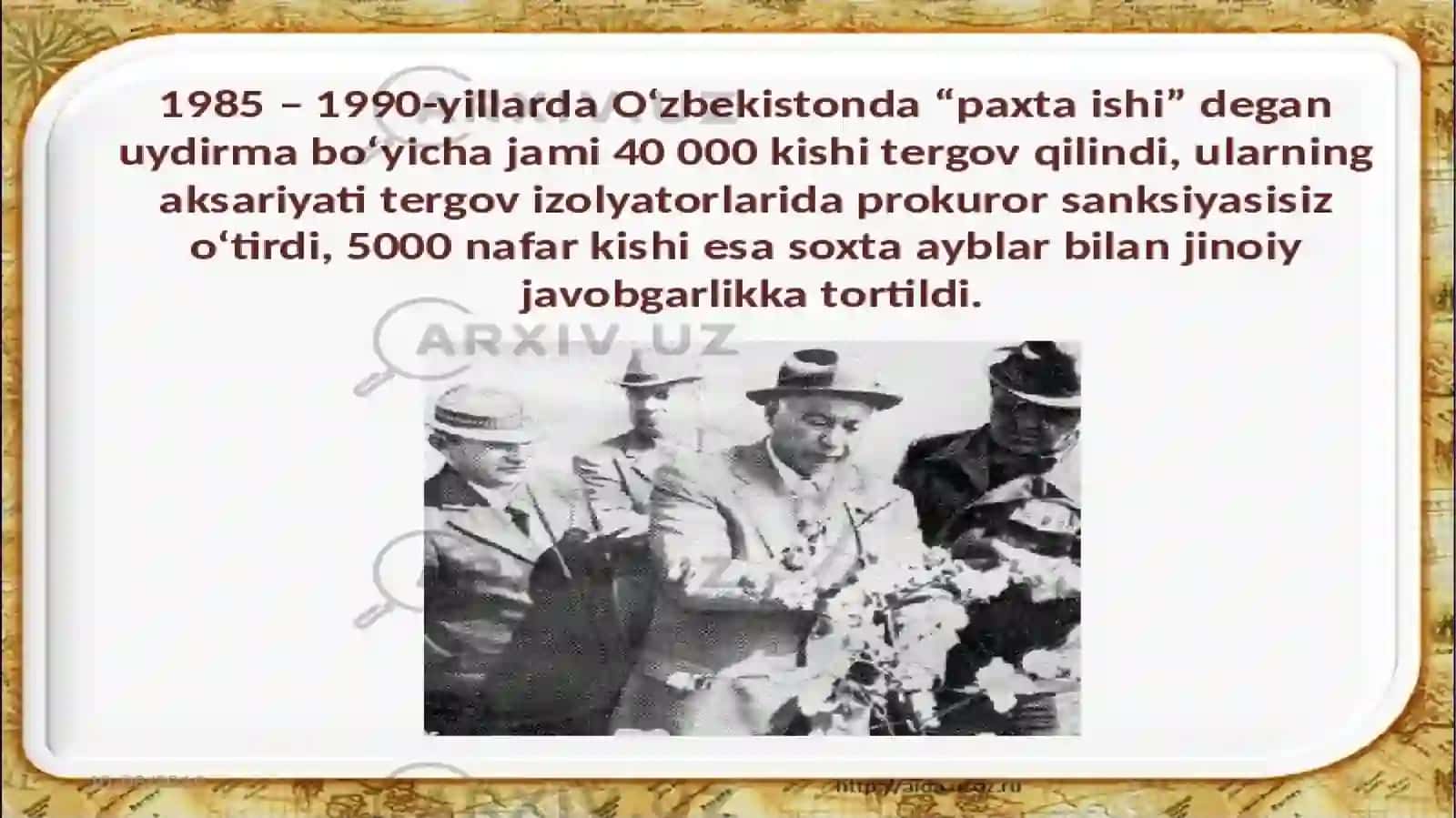 “Paxta ishi” ning boshlanishi 4