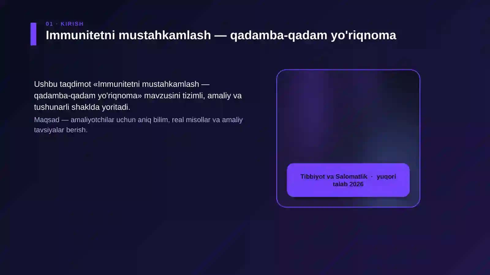 Immunitetni mustahkamlash — qadamba-qadam yo'riqnoma 4