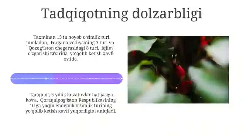 Oʻrta Osiyoning noyob Qizil kitobga kiritilgan oʻsimliklari 4