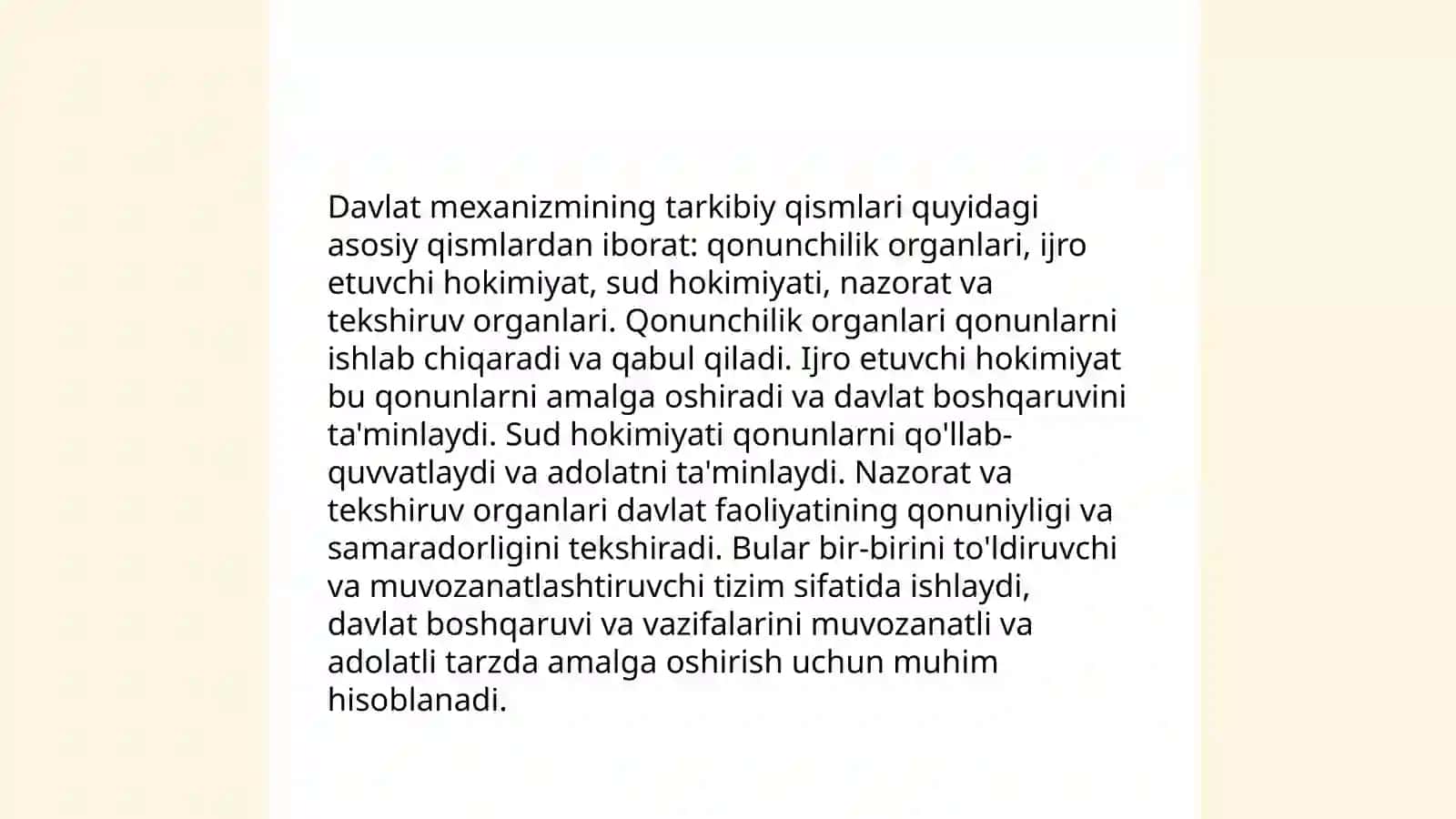 Davlat mexanizmi: tushunchasi tarkibiy qismlari 4