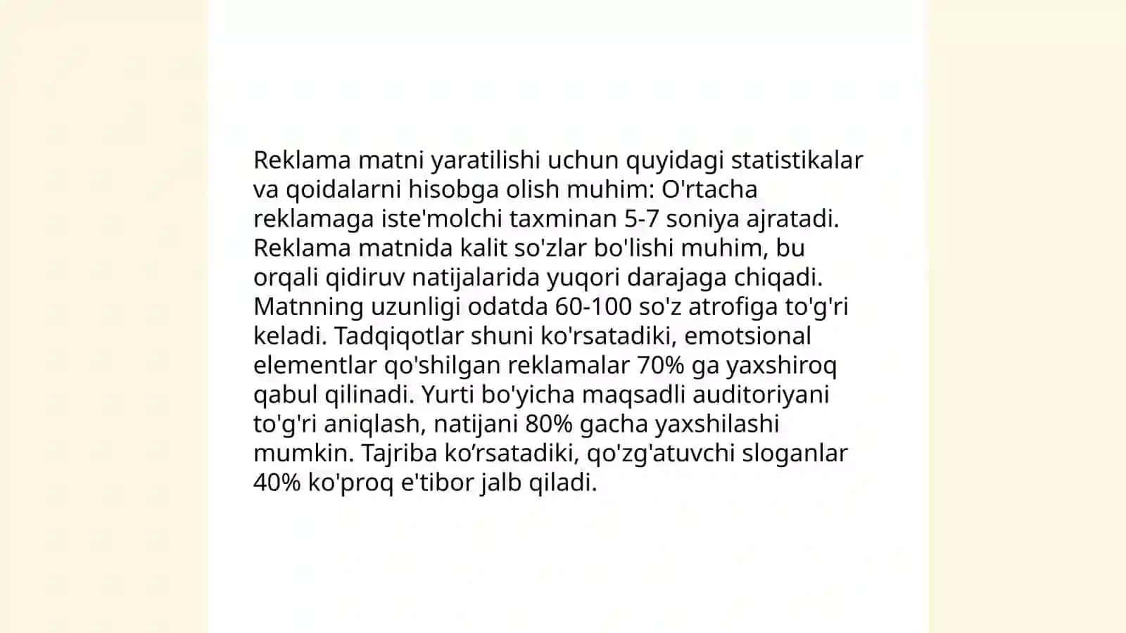 Reklama vositalarining asosiy unsurlari 4
