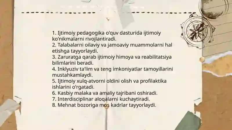 Ijtimoiy pedagogika fanining joriyetilishi.slayt tayorlash 4