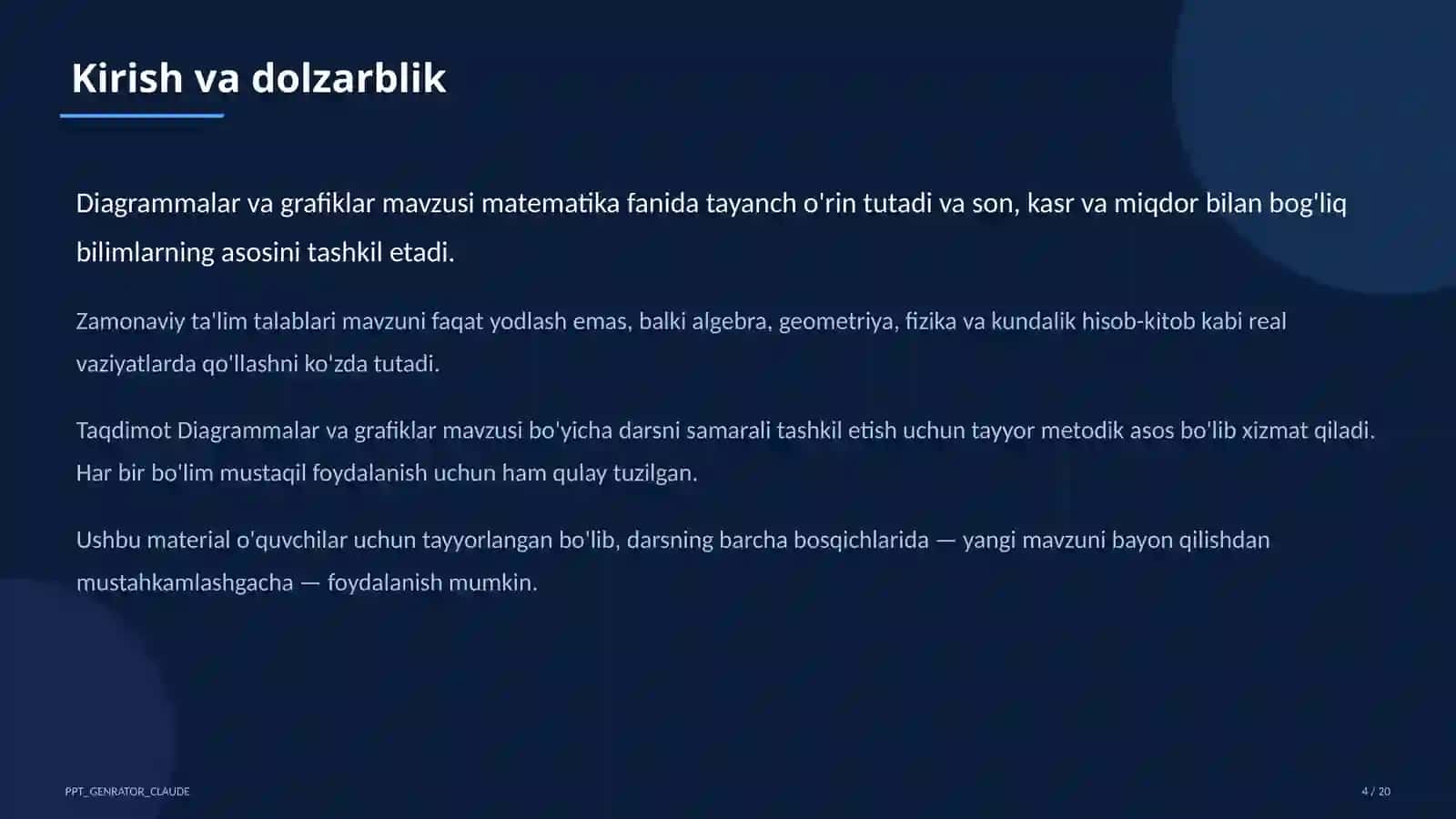 Diagrammalar va grafiklar (6-sinf) 4