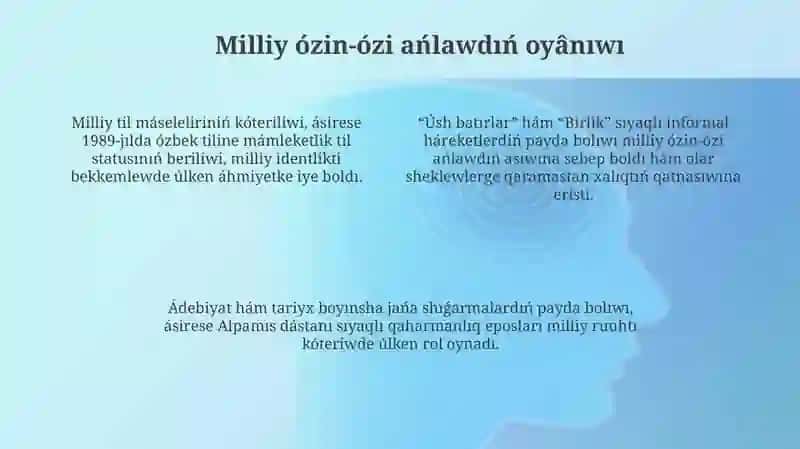 Siyasiy hám ekonomikalıq ózgerisler dáwirinde Ózbekstan 4