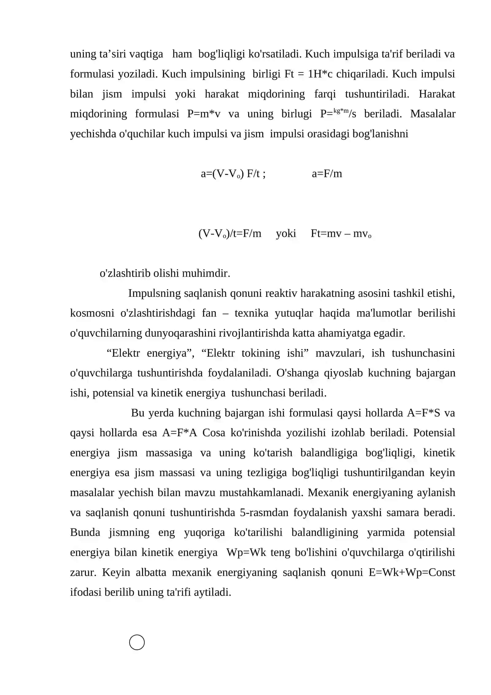 Fizika o’qitish metodikasi masalalari 4