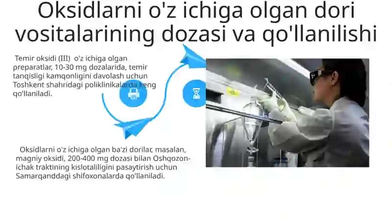 Oksidlarning dori vositalarida qo'llanilishi mexanizmi 4