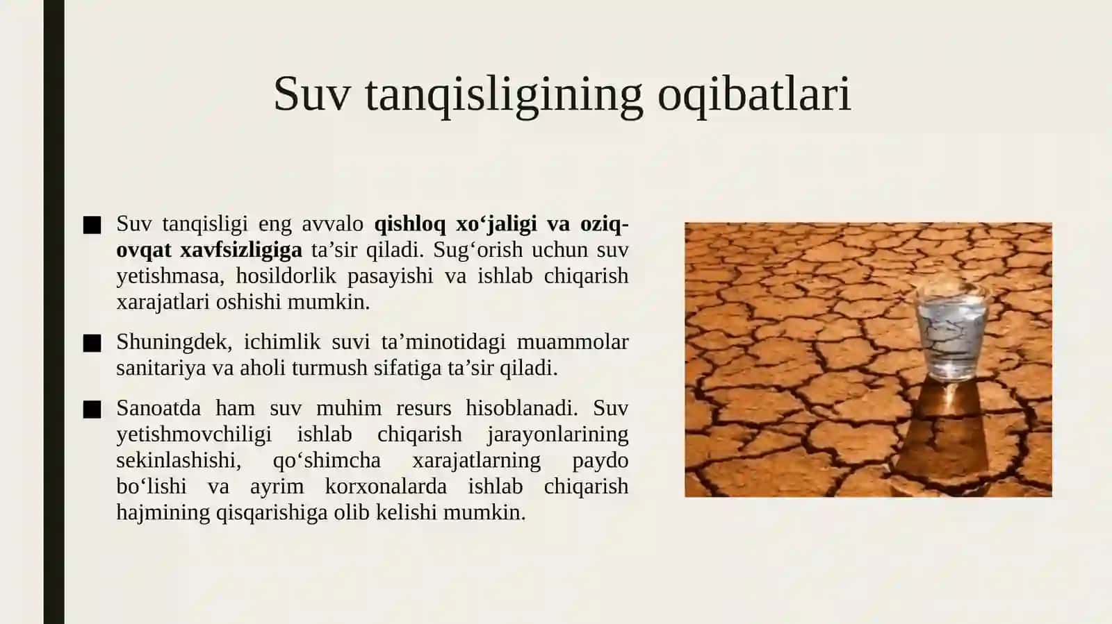 Suv tanqisligi 4