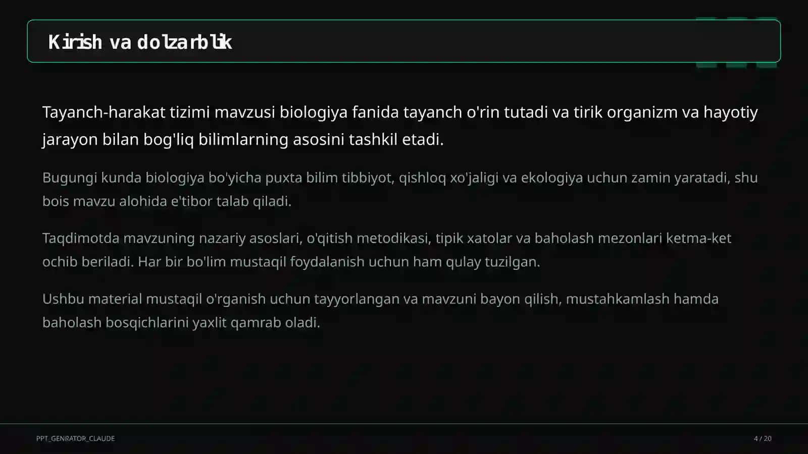 Biologiya (5–11) 4