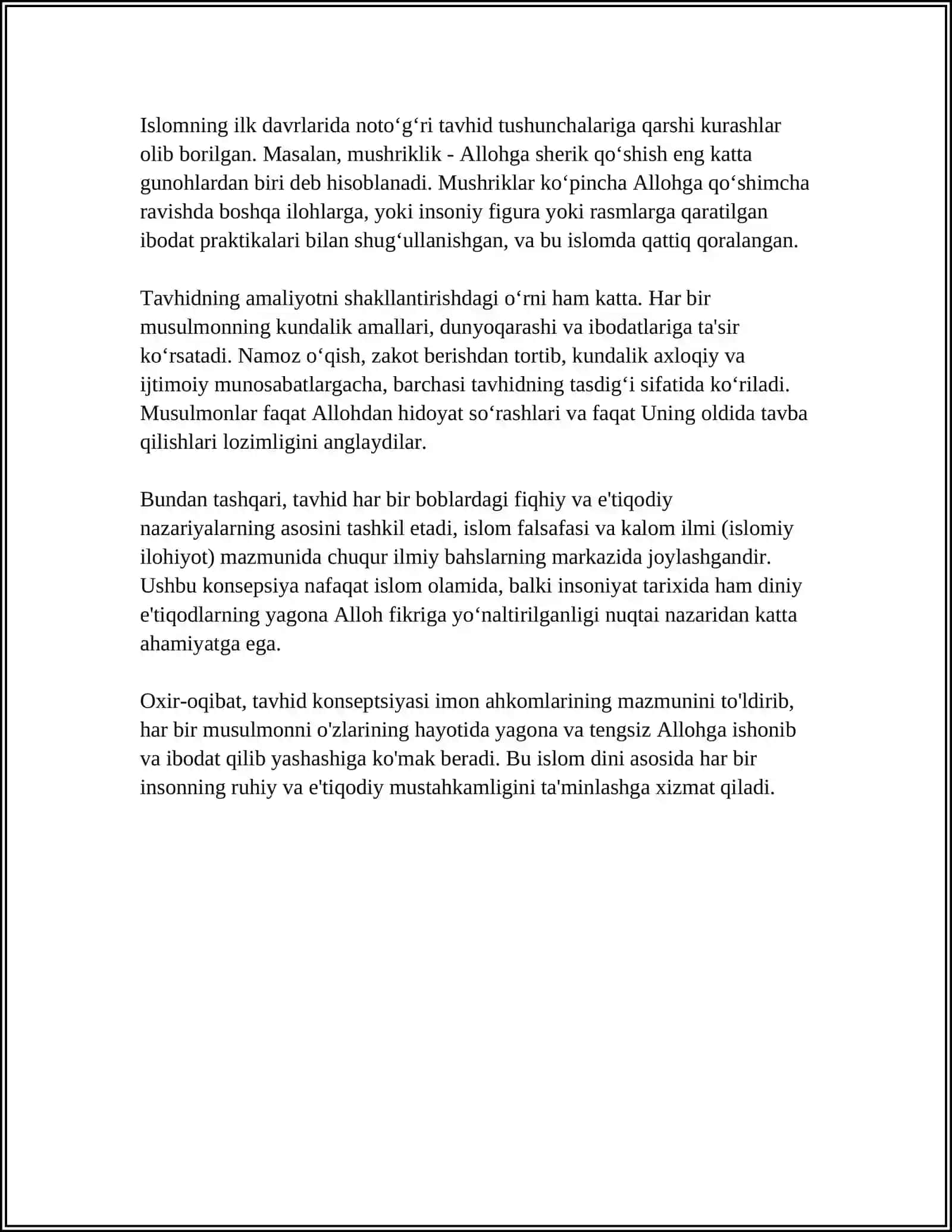 FAHRIDDIN ATTORNING "MANTIQ UT TAYR"ASARIDA TAVHID FALSAFASI 4