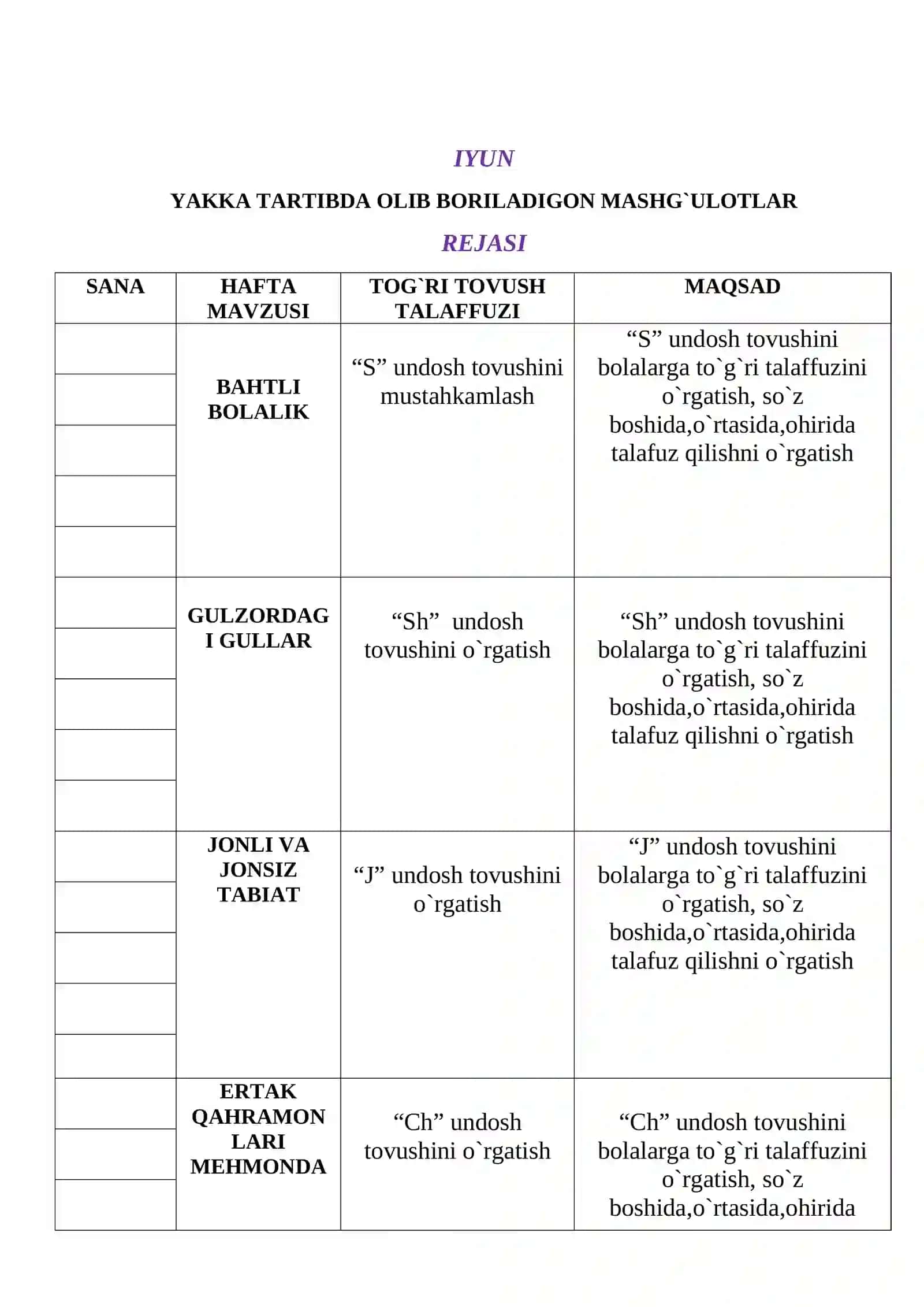 Yozgi sog’lomlashtirish mavsumi 4