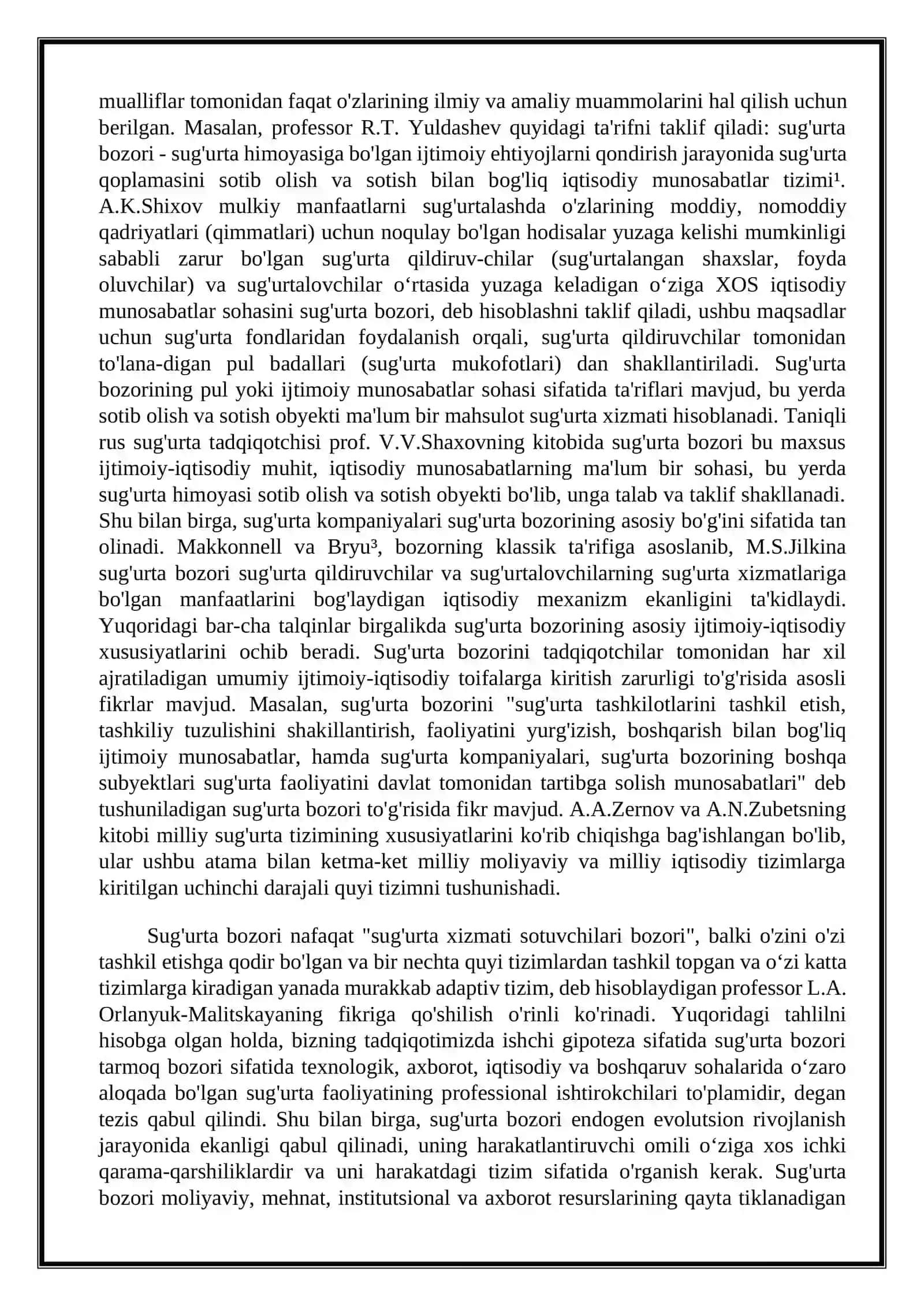 O'zbekistonda sug'urta bozorining rivojlanish bosqichlari 4