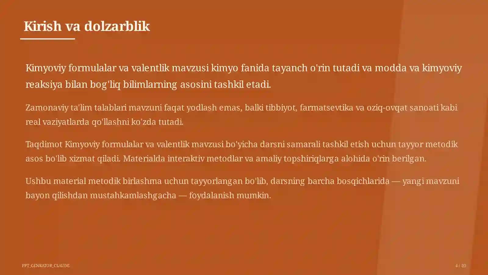 Kimyoviy formulalar va valentlik (7-sinf) 4