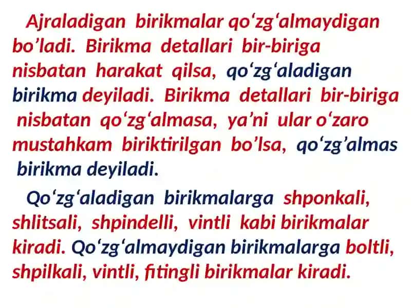 Ajraladigan va ajralmaydigan birikmalar 4