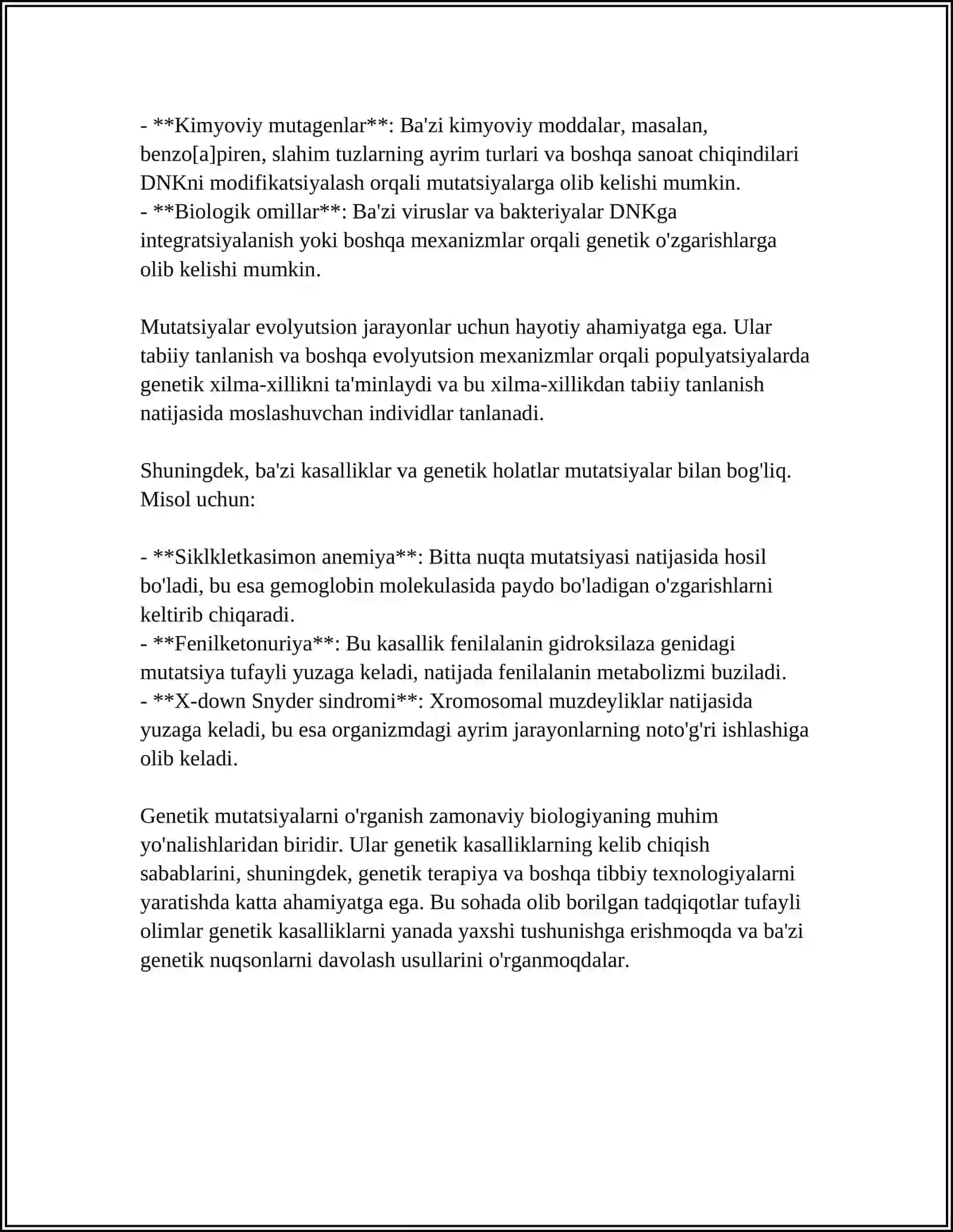 NOMUNTAZAM KOʻPAYISHNING GENETIK MEXANIZMI 4