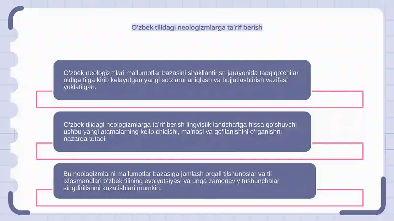 O`zbekcha neologizmlar  bazasini shakllantirish 4