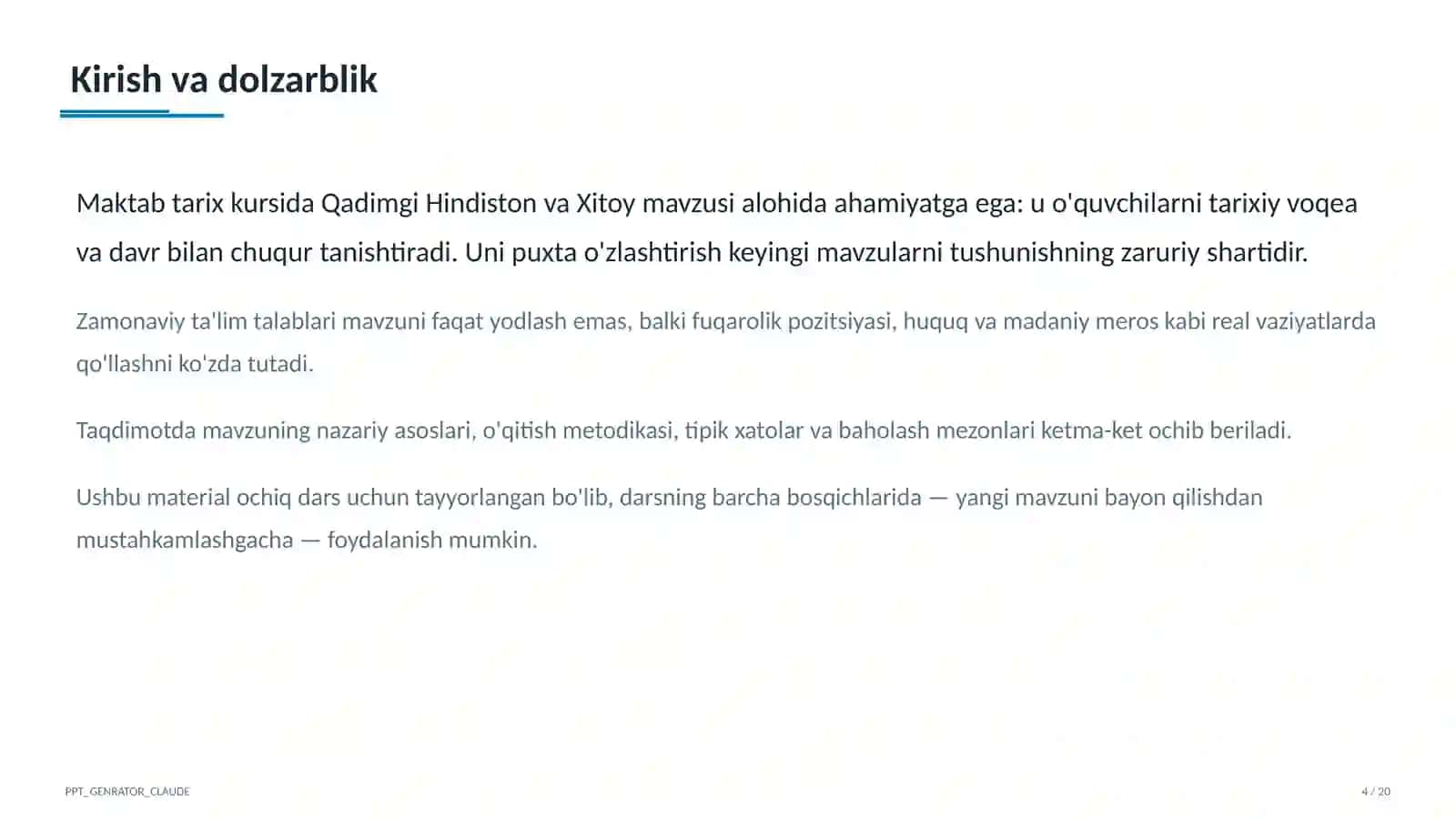 Qadimgi Hindiston va Xitoy (6-sinf) 4