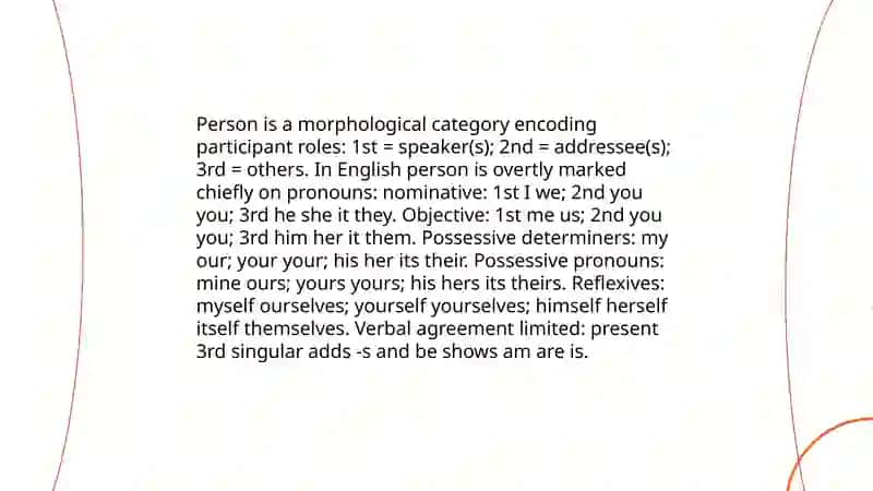 Morphological categories 4