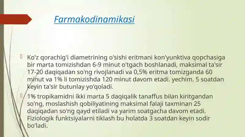 Tropikamid 4