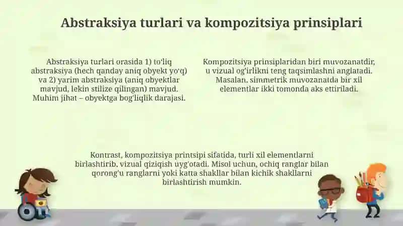 Abstrakt kompozitsiya: Ta'rif va elementlar 4
