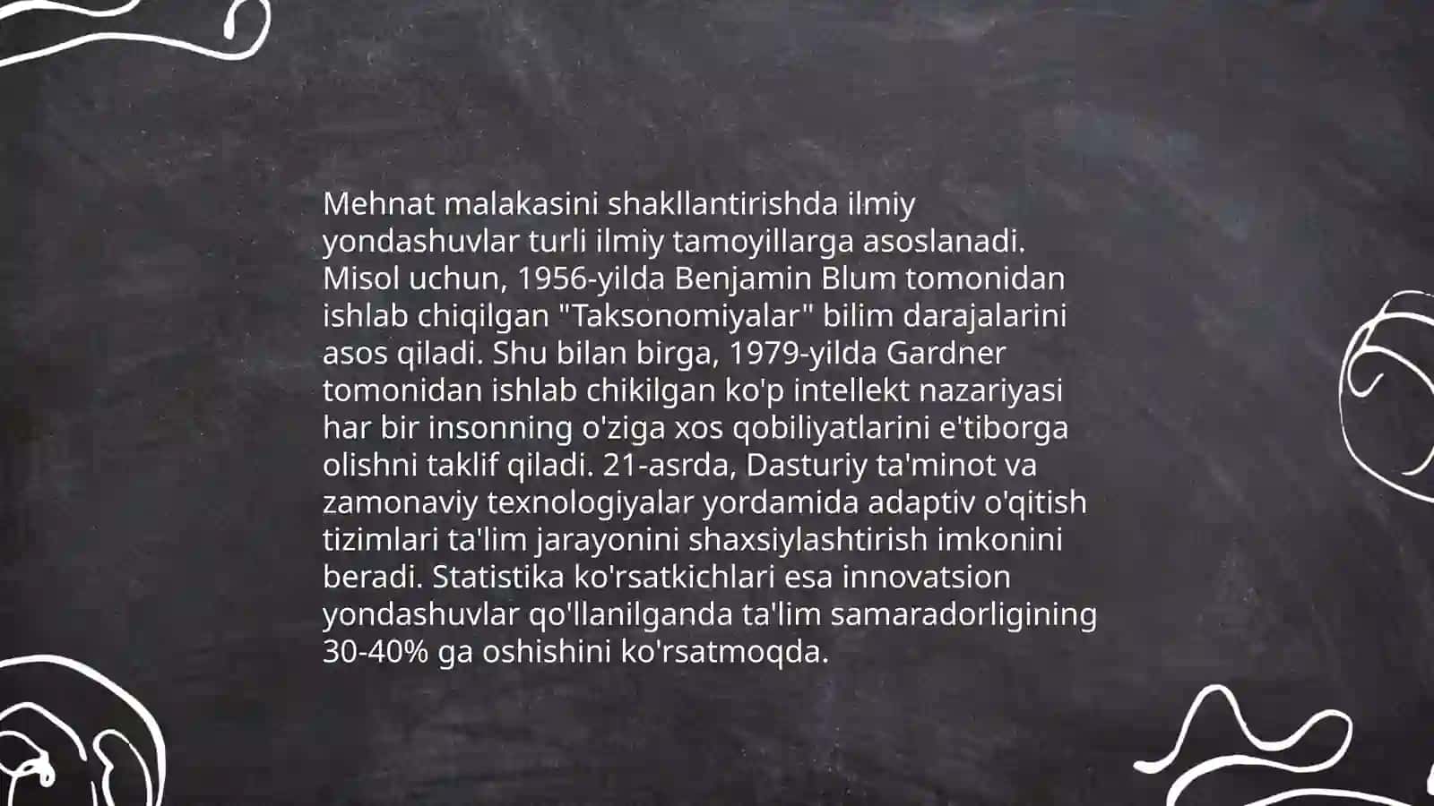 O'quvchilarning mehnat malakasini rivojlantirish usullari 4