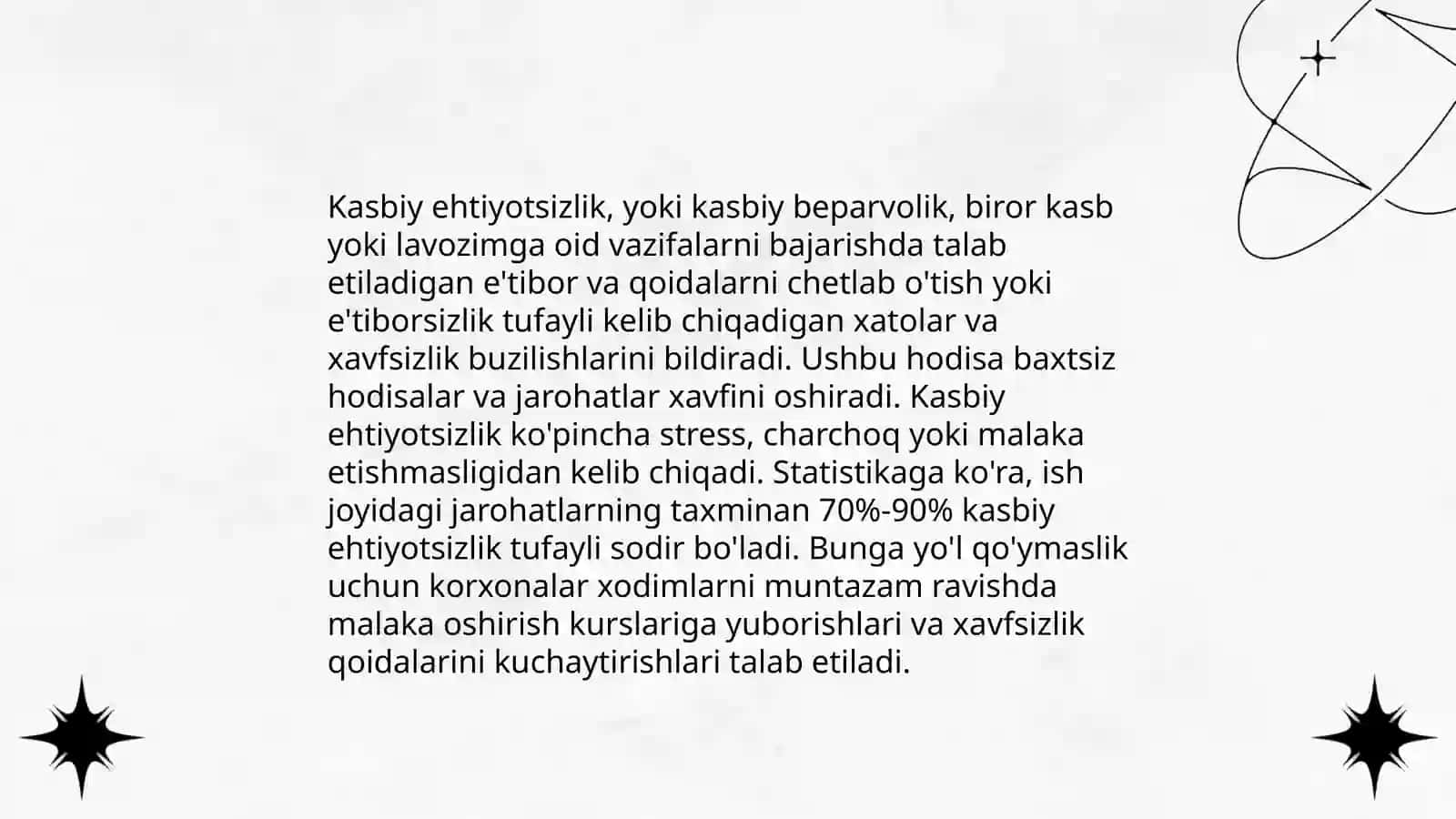 Ehtiyotsizlik tushunchasi va uning turlari Ismatova shaxruzabonu 4