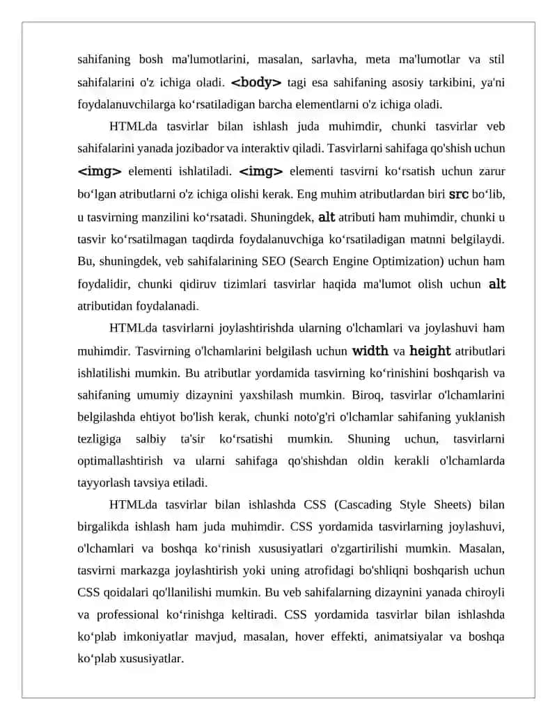 HTLM tili.Tasvirlar bilan ishlash 4