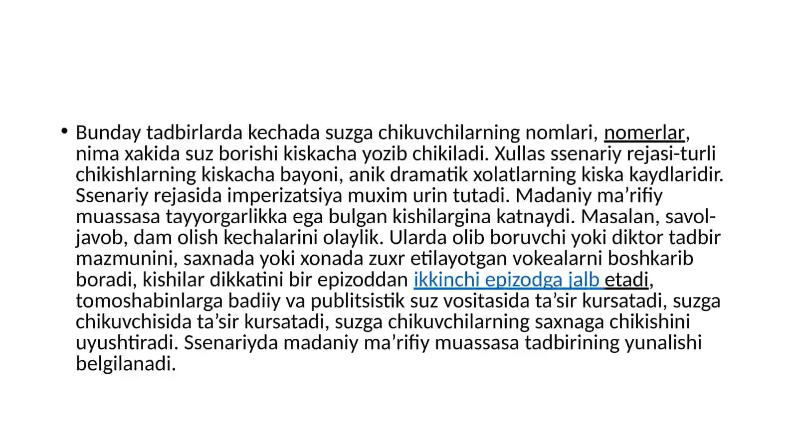 BOSHLANG‘ICH SINFLARDA TURLI BAYRAM TADBIRLARI REJASINI TUZISH 4