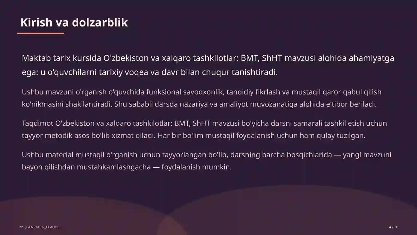 O'zbekiston va jahon tarixi (5–11) 4